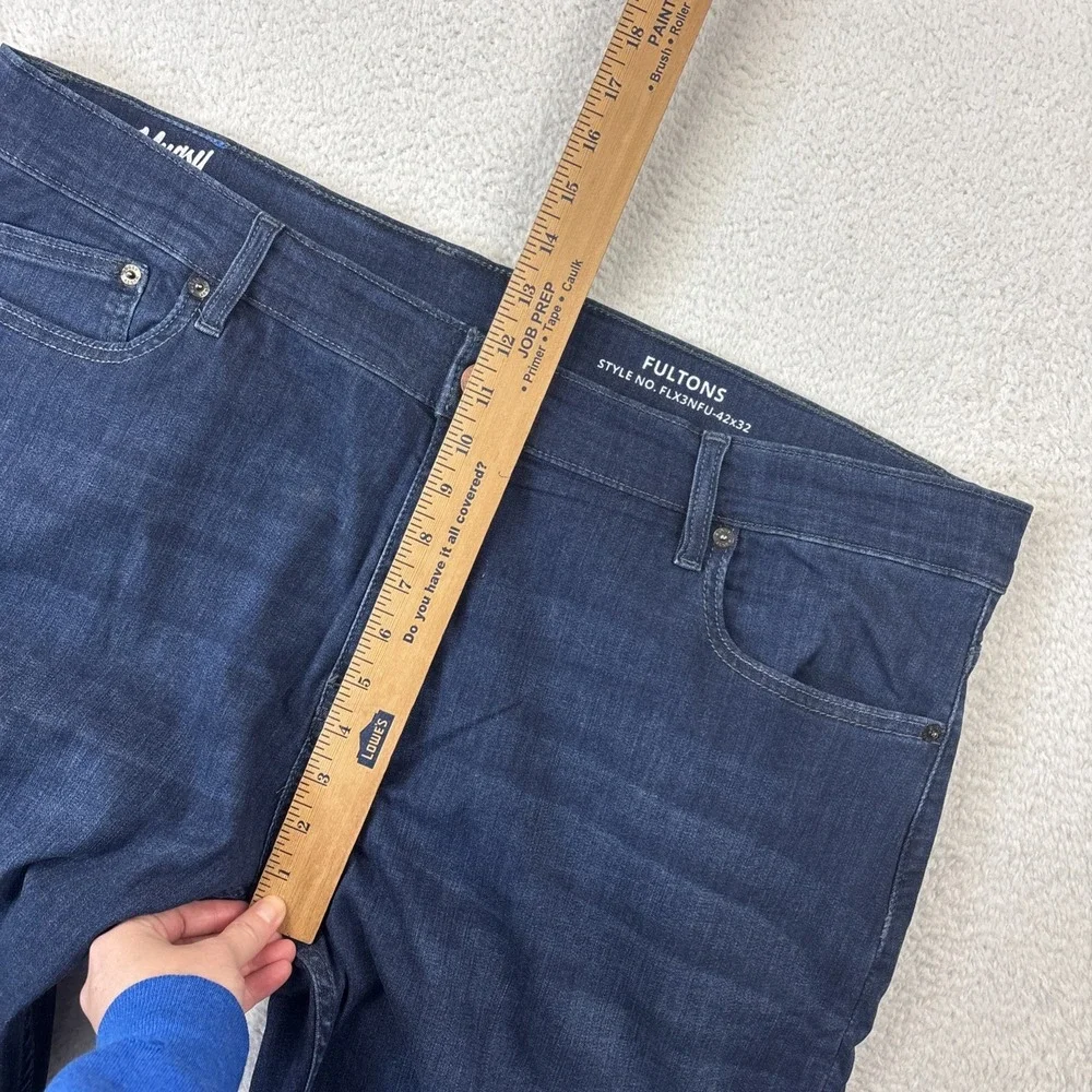MUGSY 'Fultons' Means Jeans Size 42/32 Blue Dark Wash Stretch Denim Classic Fit